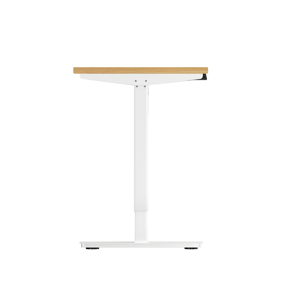 Oikiture Electric Standing Desk Single Motor Height Adjustable Sit Stand Table - 1200mm x 600mm-Office Desks-PEROZ Accessories
