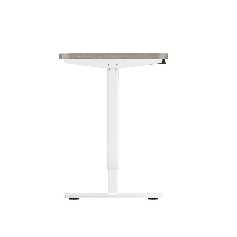 Oikiture 140CM Electric Standing Desk Adjustable White &amp; Grey-Oak-Standing Desk-PEROZ Accessories