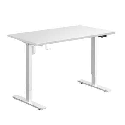 Oikiture Electric Standing Desk Single Motor White 150cm-Standing Desks-PEROZ Accessories