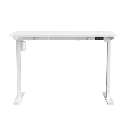 Oikiture Electric Standing Desk Single Motor White 150cm-Standing Desks-PEROZ Accessories
