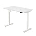 Oikiture Electric Standing Desk Single Motor White 150cm-Standing Desks-PEROZ Accessories