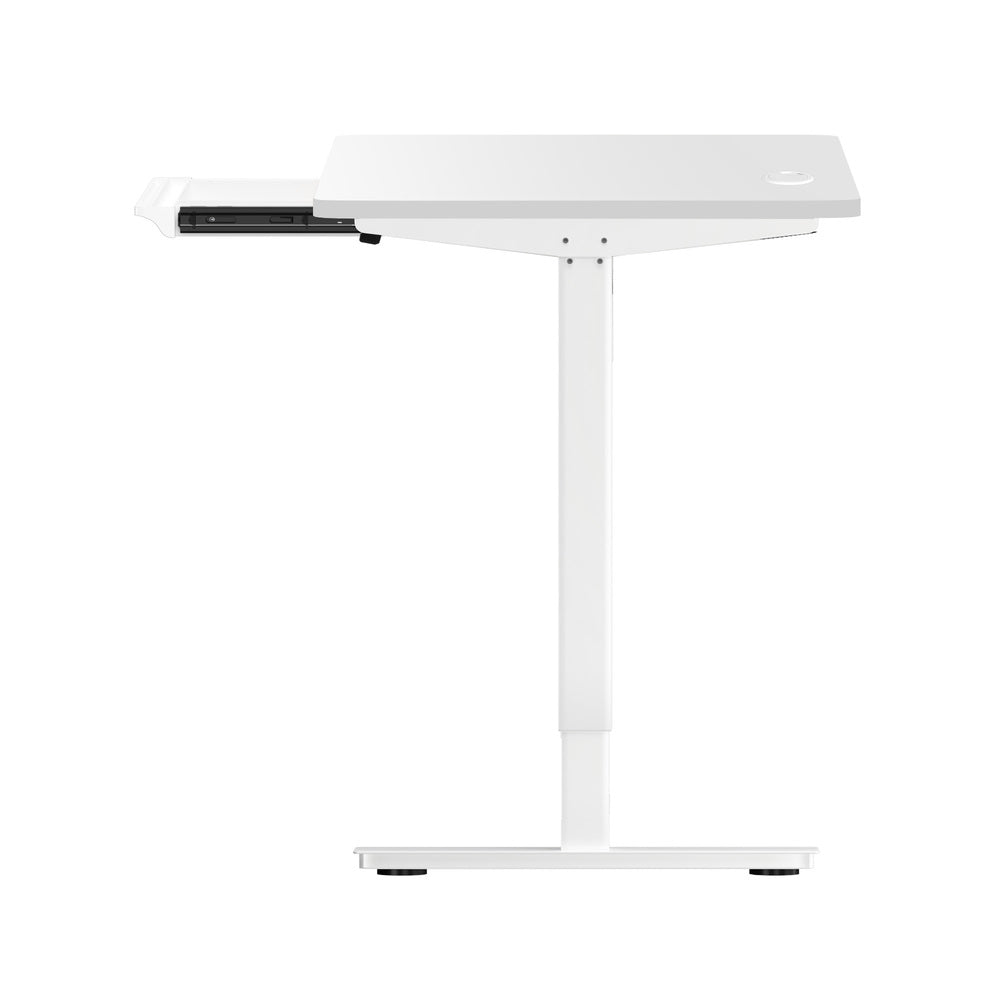 Oikiture 150cm Electric Standing Desk with Drawer Adjustable White-Standing Desk-PEROZ Accessories