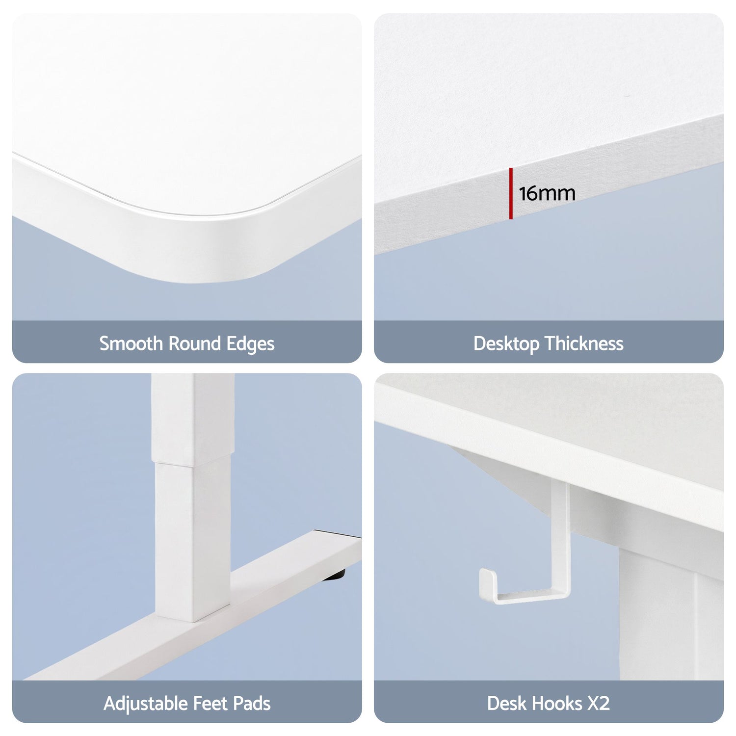 Artiss Standing Desk Office Chair Sit Stand Ergonomic Combo 140cm White