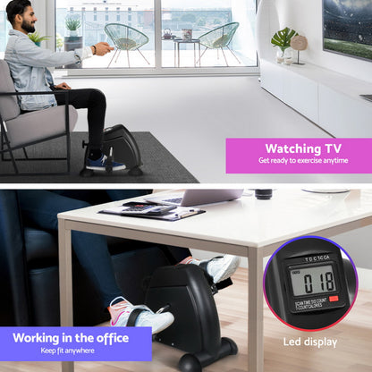 140cm Artiss Electric Standing Desk with Mini Pedal Exercise Bike Home Office-Furniture &gt; Office &gt; Office &amp; Desk Chairs-PEROZ Accessories