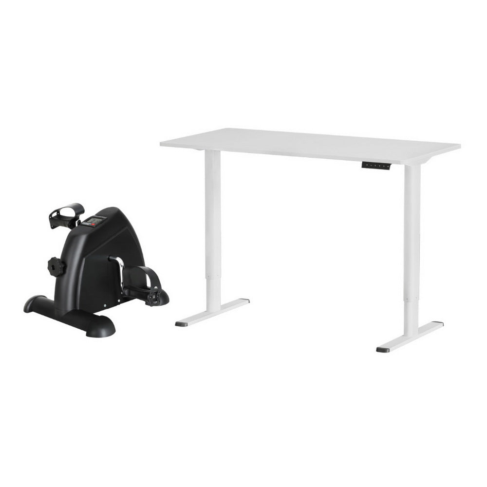 Artiss 120cm Electric Standing Desk with Mini Peal Exercise Bike Home Office-Furniture &gt; Office &gt; Office &amp; Desk Chairs-PEROZ Accessories