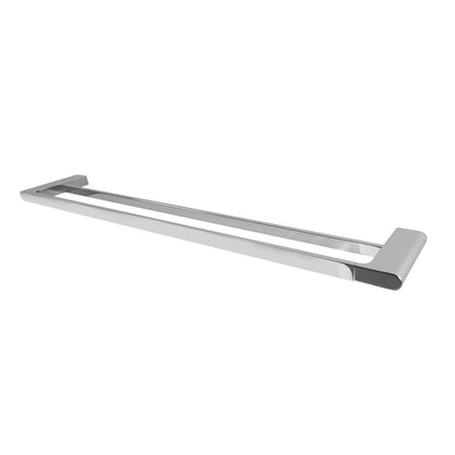 Double Towel Rail 70cm Rack Bar Holder Chrome-Bathroom Bars-PEROZ Accessories