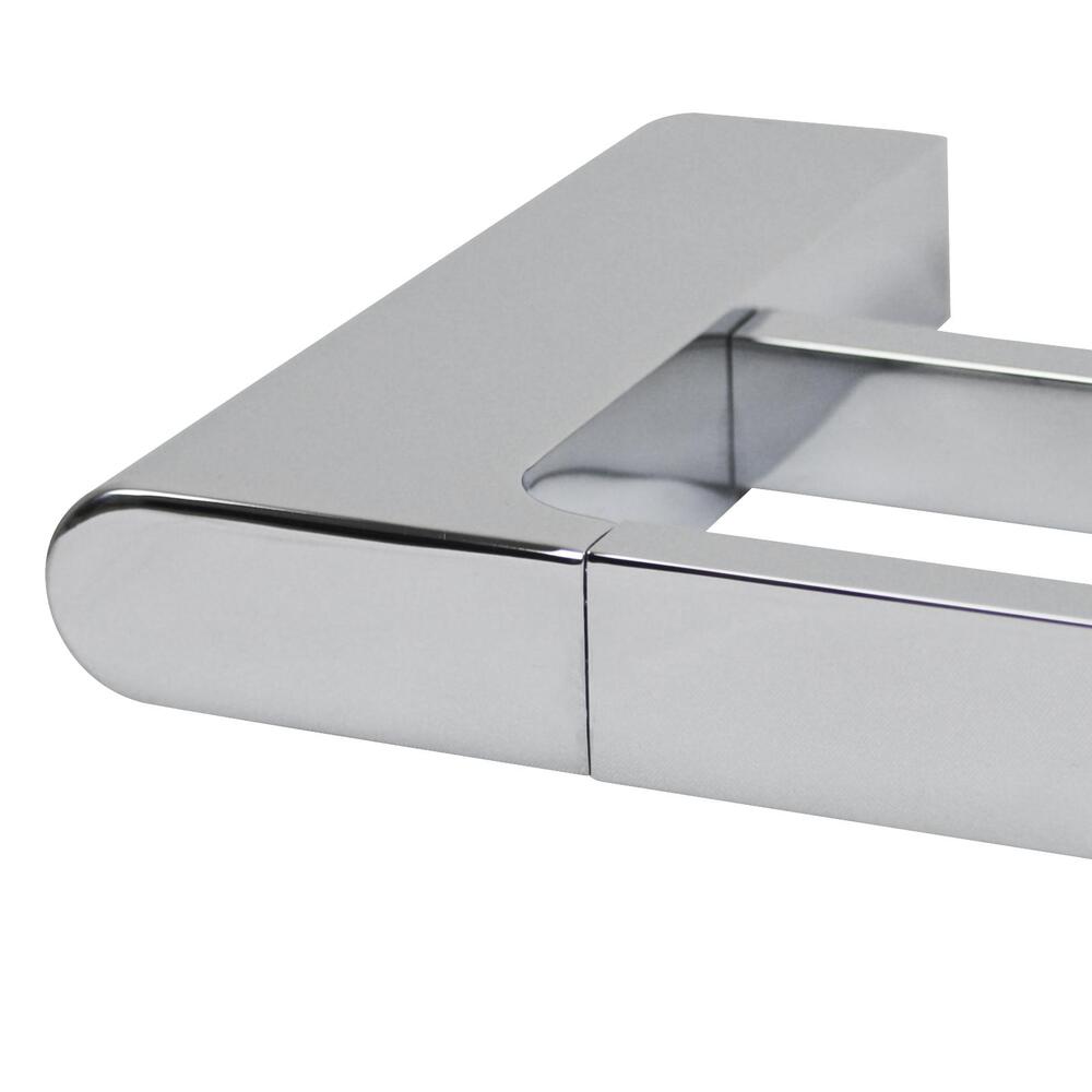 Double Towel Rail 70cm Rack Bar Holder Chrome-Bathroom Bars-PEROZ Accessories