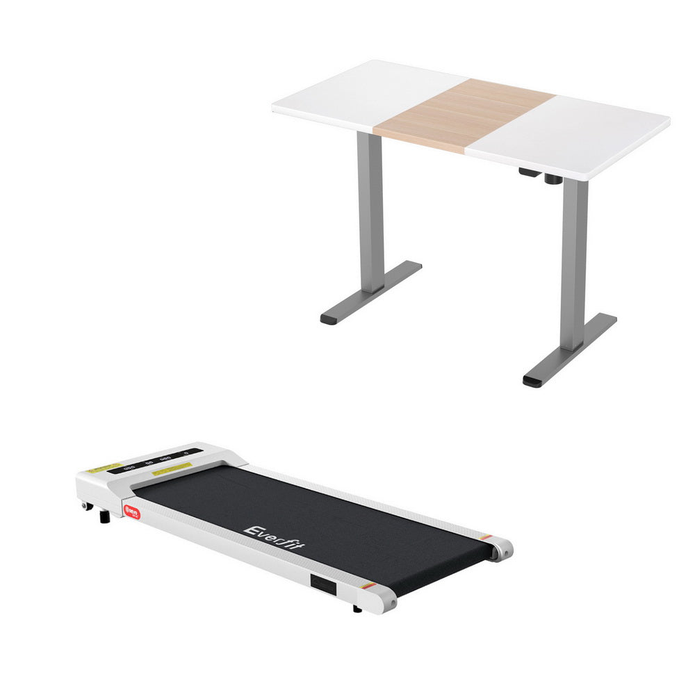 Artiss 360mm Treadmill Electric Walking Pad with140cm Automatic Standing Desk-Furniture &gt; Office &gt; Desks-PEROZ Accessories