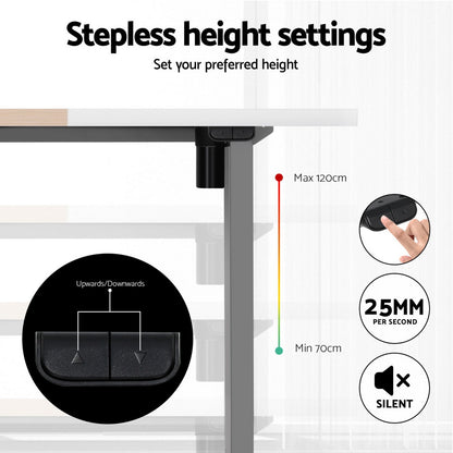 Artiss 360mm Treadmill Electric Walking Pad with140cm Automatic Standing Desk-Furniture &gt; Office &gt; Desks-PEROZ Accessories