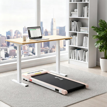 Artiss Electric Treadmill with 140cm Automatic Standing Desk Walking Pad 360mm-Furniture &gt; Office &gt; Desks-PEROZ Accessories