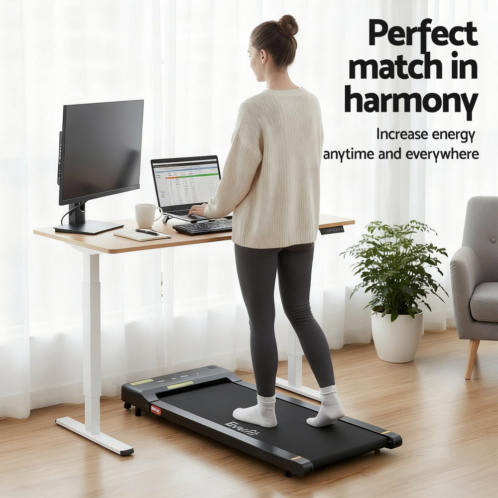 Artiss Electric Treadmill with 140cm Automatic Standing Desk Walking Pad 400mm-Furniture &gt; Office &gt; Desks-PEROZ Accessories