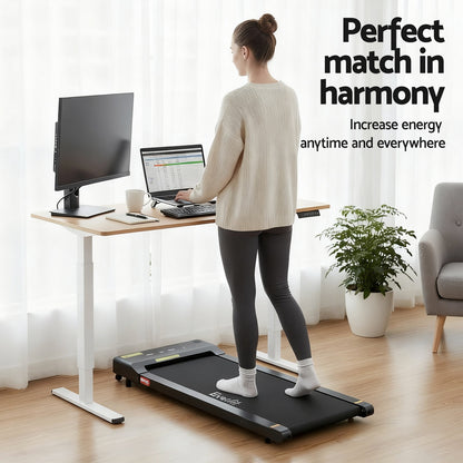 Artiss Electric Treadmill with 140cm Automatic Standing Desk Walking Pad 400mm-Furniture &gt; Office &gt; Desks-PEROZ Accessories