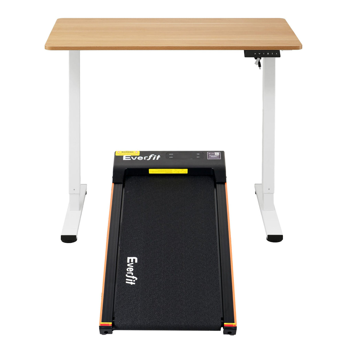 Artiss 100cm Standing Desk Treadmill Motorised Natural Wood-Furniture > Office > Desks-PEROZ Accessories