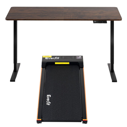 Artiss 140cm Standing Desk Treadmill Motorised Rustic Brown-Furniture > Office > Desks-PEROZ Accessories