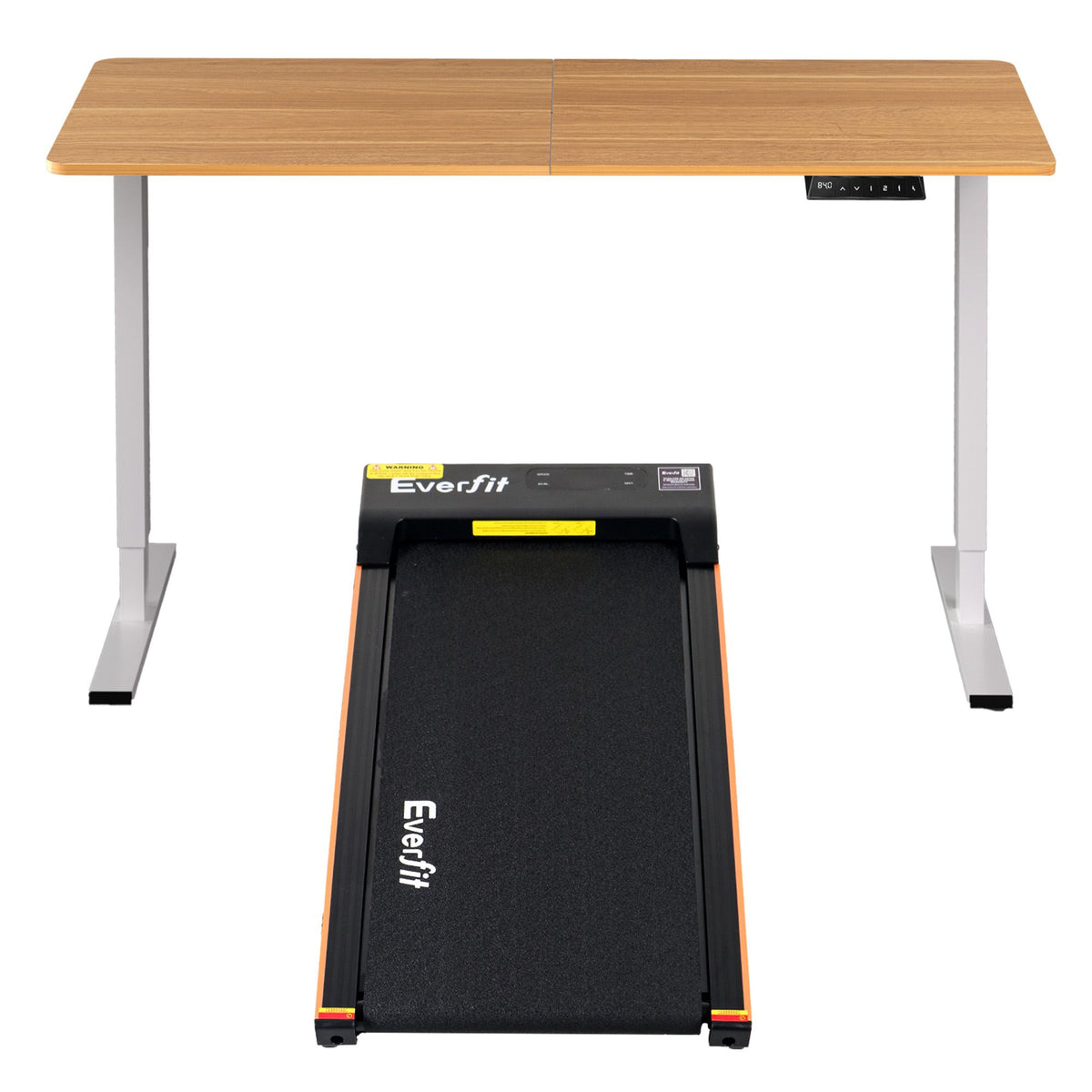 Artiss 140cm Standing Desk Treadmill Motorised Natural Wood-Furniture > Office > Desks-PEROZ Accessories