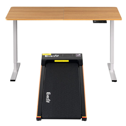 Artiss 140cm Standing Desk Treadmill Motorised Natural Wood-Furniture > Office > Desks-PEROZ Accessories