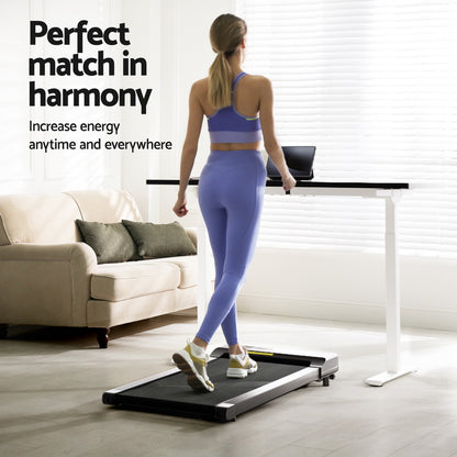 Artiss Treadmill 120cm Automatic Standing Desk with 400mm Electric Walking Pad-Furniture &gt; Office &gt; Desks-PEROZ Accessories