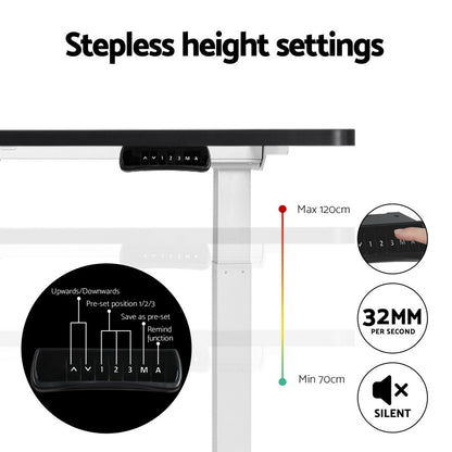 Artiss Treadmill 120cm Automatic Standing Desk with 400mm Electric Walking Pad-Furniture &gt; Office &gt; Desks-PEROZ Accessories
