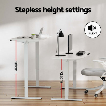 Artiss Electric Treadmill with 140cm Automatic Standing Desk Walking Pad 400mm-Furniture &gt; Office &gt; Desks-PEROZ Accessories
