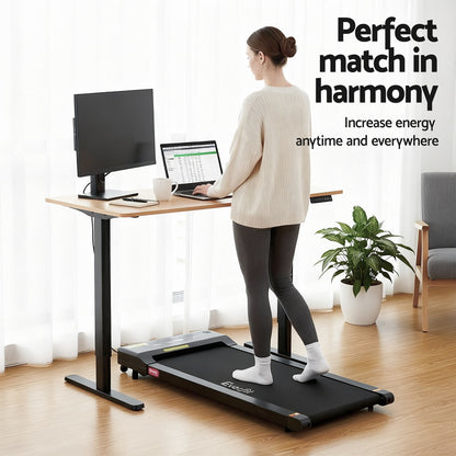 Artiss Electric Treadmill with 120cm Automatic Standing Desk Walking Pad 400mm-Furniture &gt; Office &gt; Desks-PEROZ Accessories