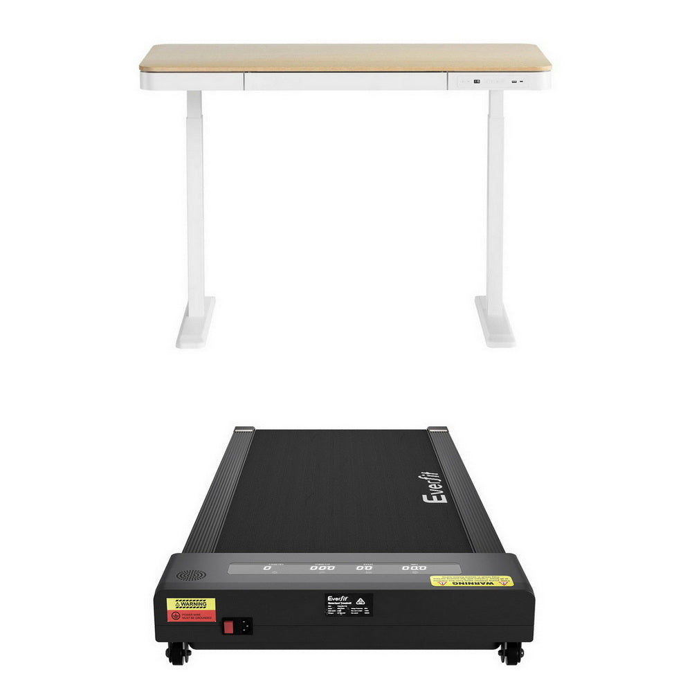 Artiss Electric Treadmill with 120cm Automatic Standing Desk Walking Pad 400mm-Furniture &gt; Office &gt; Desks-PEROZ Accessories