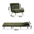 Oikiture Lounge Sofa Bed Polyester Single Seat Green-Folding Sofa Lounge-PEROZ Accessories