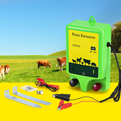 Giantz 18km Electric Fence Energiser 1.56J-Pet Care &gt; Farm Supplies &gt; Fencing-PEROZ Accessories
