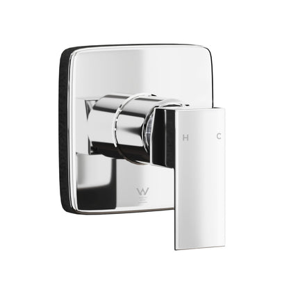 Welba Shower Mixer Tap Bathroom Wall Tapware Brass Tapware Square Chrome-Shower Heads-PEROZ Accessories