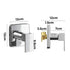 Welba Shower Mixer Tap Bathroom Wall Tapware Brass Tapware Square Chrome-Shower Heads-PEROZ Accessories