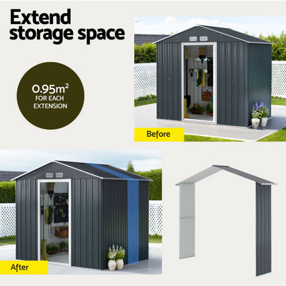 Giantz Garden Shed Extension Kit Outdoor Storage Tool Sheds Workshop House Shelter-Home &amp; Garden &gt; Storage &gt; Sheds-PEROZ Accessories