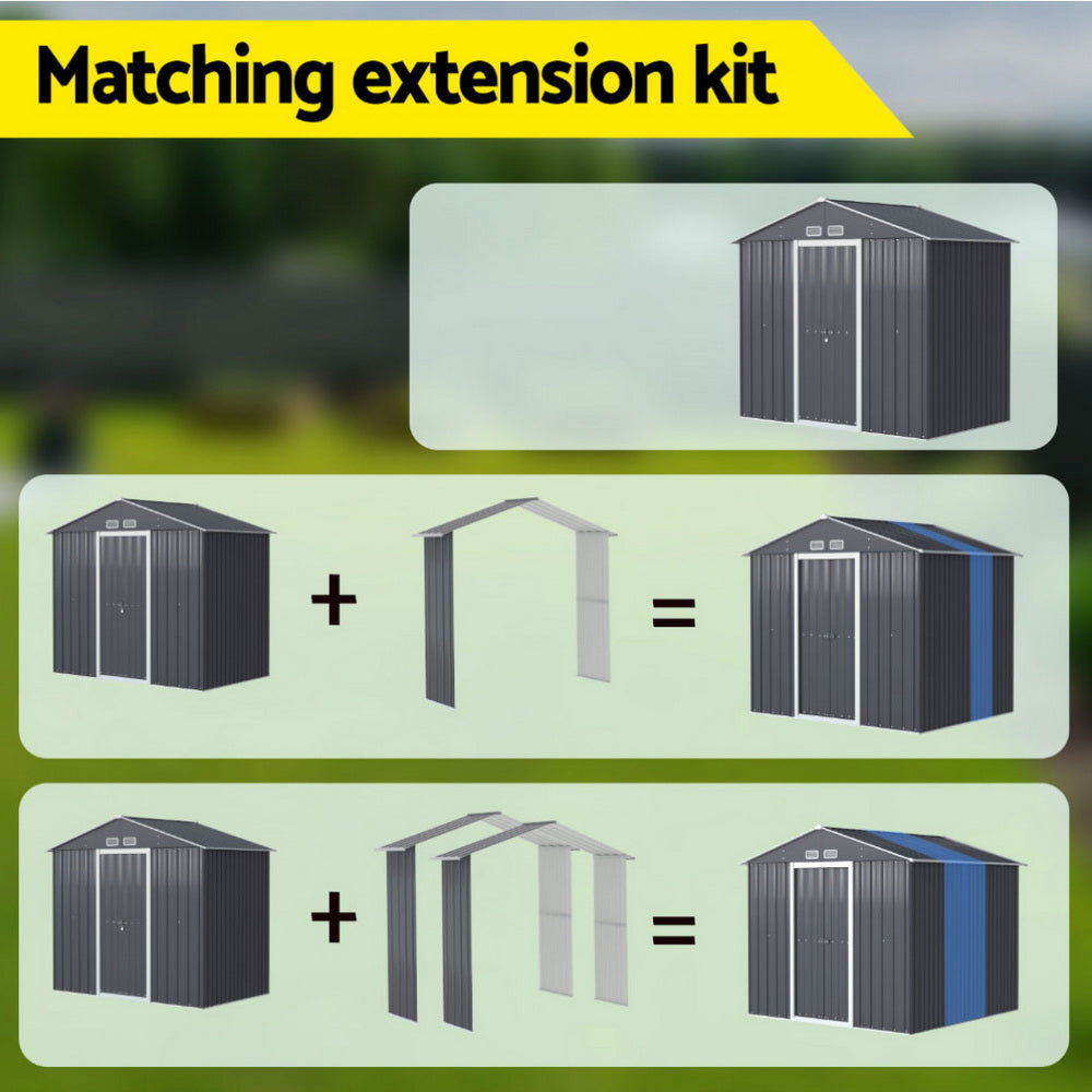 Giantz Garden Shed Extension Kit Outdoor Storage Tool Sheds Workshop House Shelter-Home &amp; Garden &gt; Storage &gt; Sheds-PEROZ Accessories