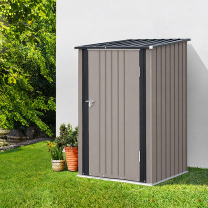 Giantz Garden Shed Outdoor Storage Metal Tool Shed Steel 99x104cm Brown-Home &amp; Garden > Storage > Sheds-PEROZ Accessories