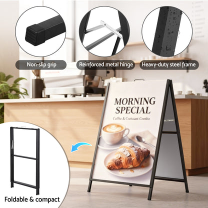 A1 Frame Sign Stand Double Sided Poster Display Board Outdoor Advertising 60x90cm-Commercial > Commercial Others > Office Supplies-PEROZ Accessories