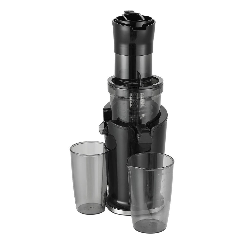 Devanti Slow Juicer Cold Press Fruit Juice Extractor 200W Black-Appliances &gt; Kitchen Appliances-PEROZ Accessories