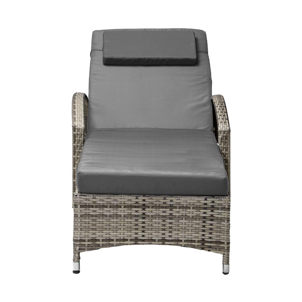 Livsip Wheeled Sun Lounger Day Bed Outdoor Setting Patio Furniture-Sun Lounge-PEROZ Accessories