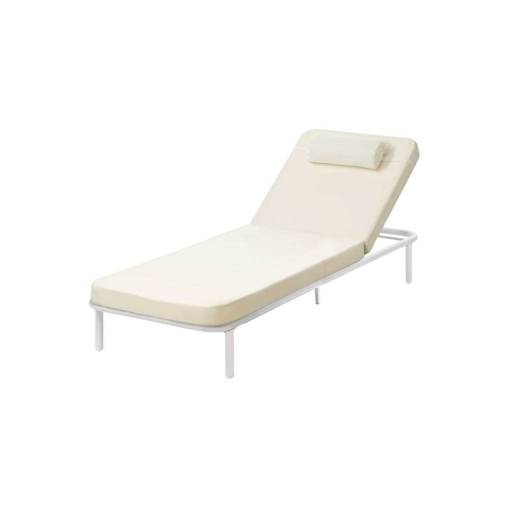 Livsip Sun Lounge Outdoor Patio Furniture Setting Beige-Sun Lounge-PEROZ Accessories