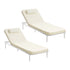 Livsip 2PCS Sun Lounge Outdoor Patio Furniture Setting Beige-Sun Lounge-PEROZ Accessories