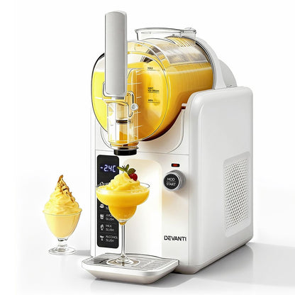 Devanti 5in1 Slushie Machine Ice Cream Maker 2L White-Appliances > Kitchen Appliances > Ice Makers-PEROZ Accessories