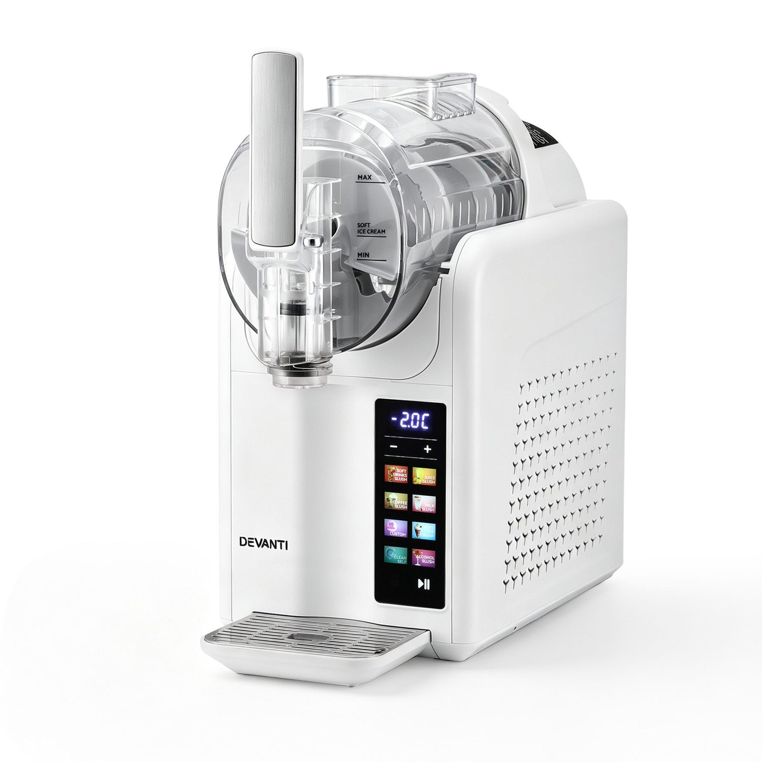 Devanti Slushie Machine 2L Frozen Drink Maker Ice Cream Cocktail Slush Maker White