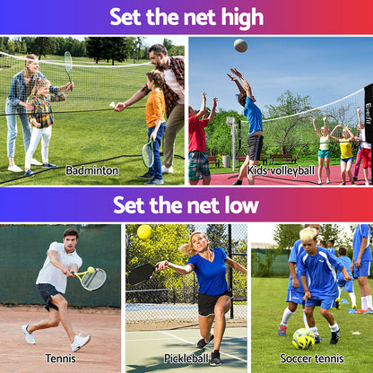 Everfit 3.6M Badminton Tennis Net Portable Volleyball Kit Adjustable Height-Sports &amp; Fitness &gt; Ball Sports &gt; Netball &amp; Netball Accessories-PEROZ Accessories