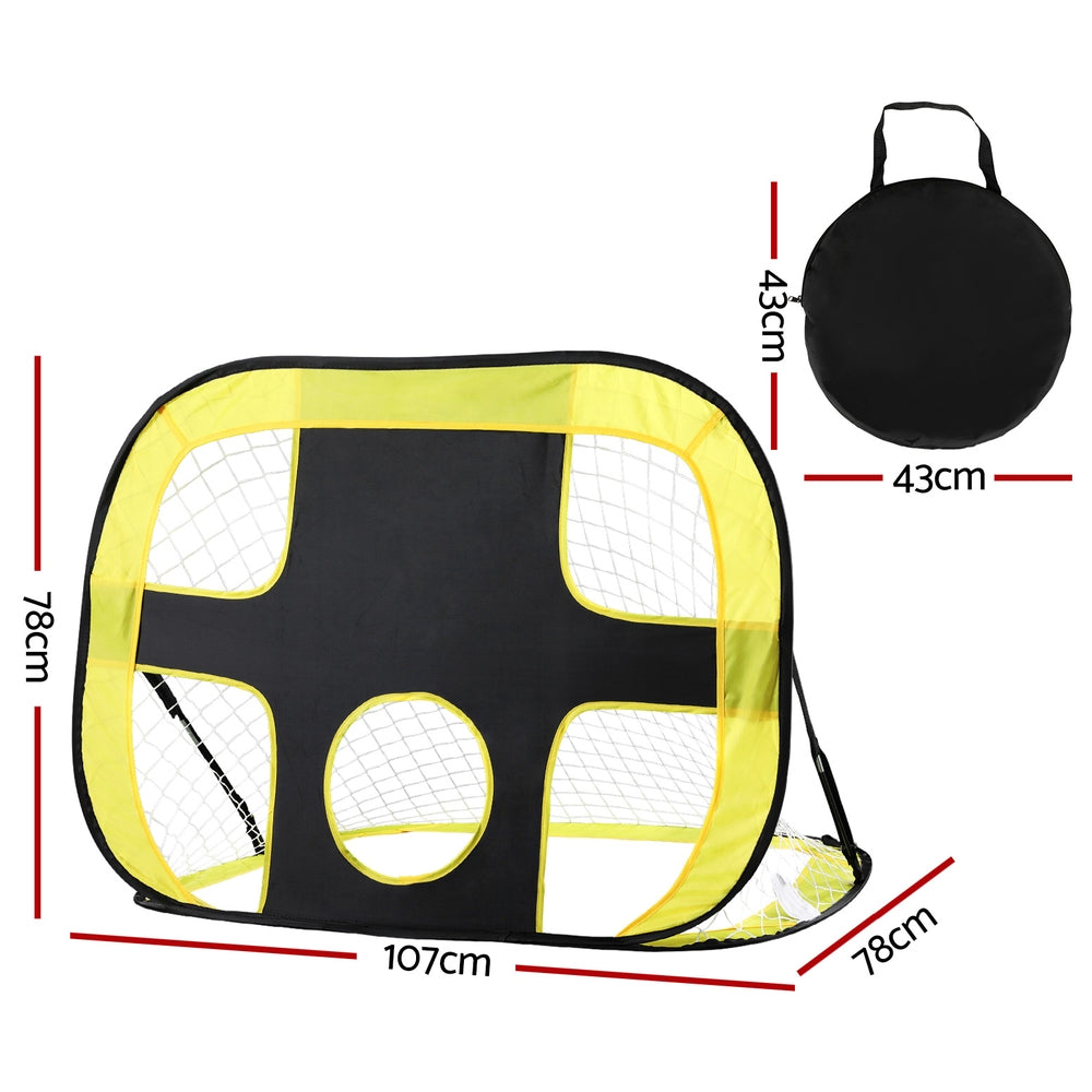 Everfit Portable Football Net Soccer Goal Rebound Target Hitter Training-Sports &amp; Fitness &gt; Fitness Accessories-PEROZ Accessories