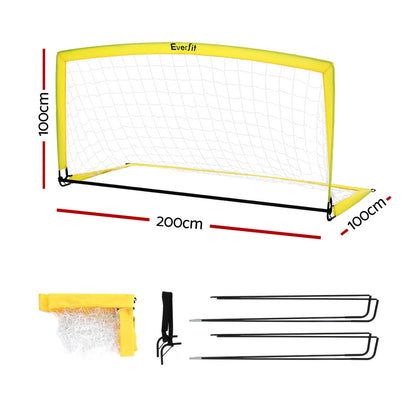 Everfit 2m Football Soccer Net Portable Goal Net Rebounder Sports Training-Sports &amp; Fitness > Ball Sports > Soccer &amp; Soccer Accessories-PEROZ Accessories