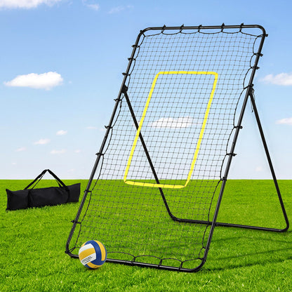 Everfit 7ft 2.1M Volleyball Net Football Baseball Goal Netting with Frame Angle Adjustable Rebounder-Sports &amp; Fitness > Ball Sports > Basketball &amp; Basketball Accessories-PEROZ Accessories