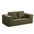 Oikiture 2-Seater Compressed Sofa in a Box Couch Sherpa Green-Sofa-PEROZ Accessories