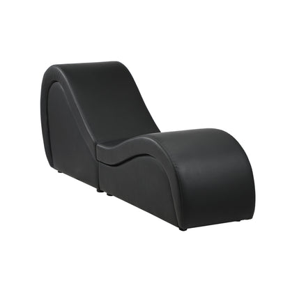 Oikiture Tantra Sofa Love Seat Chaise Lounge Couples Yoga Bed Black-Sofa-PEROZ Accessories