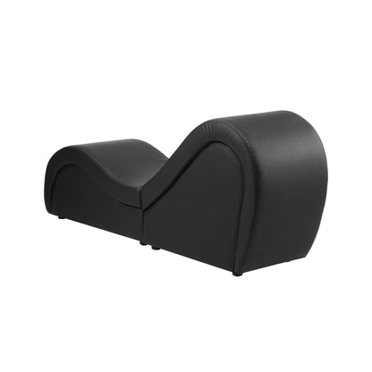 Oikiture Tantra Sofa Love Seat Chaise Lounge Couples Yoga Bed Black-Sofa-PEROZ Accessories