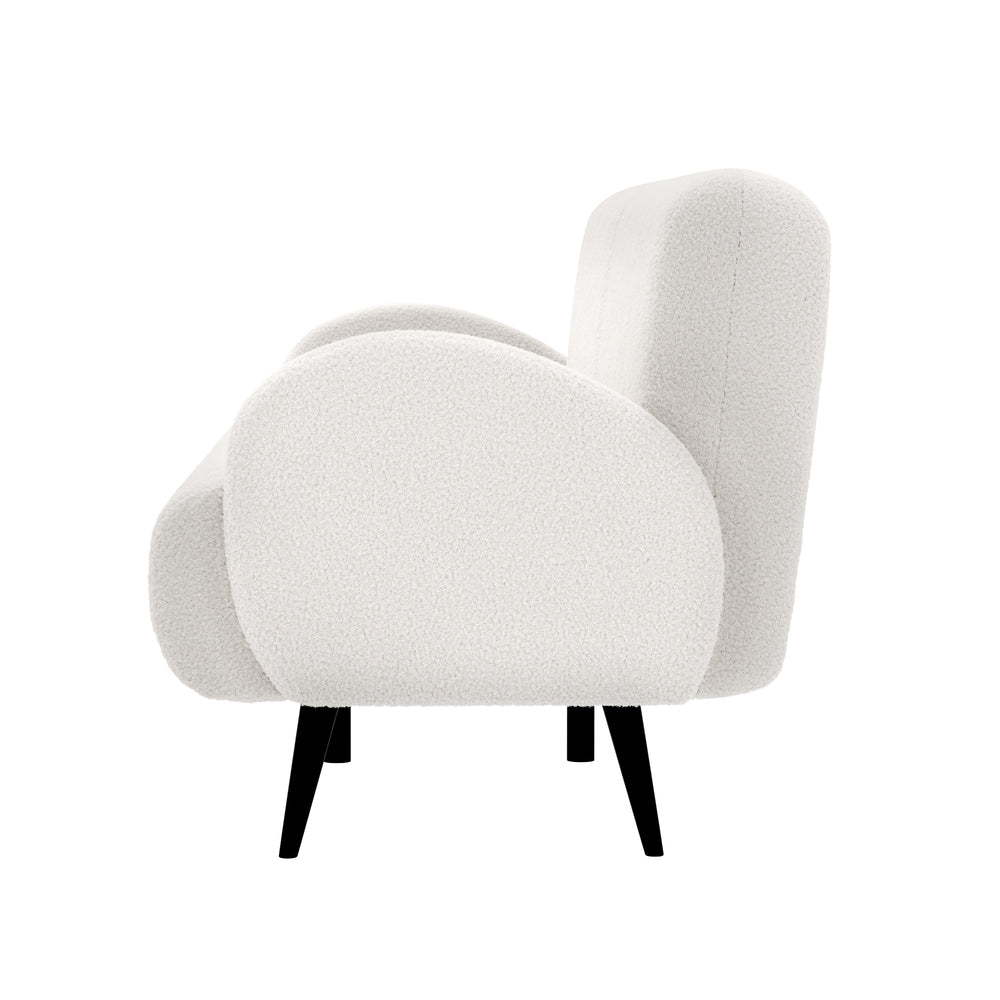 Oikiture Sherpa Sofa Luxury 3 Seater Fleece White-Sofa-PEROZ Accessories