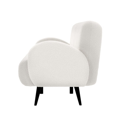Oikiture Sherpa Sofa Luxury 3 Seater Fleece White-Sofa-PEROZ Accessories