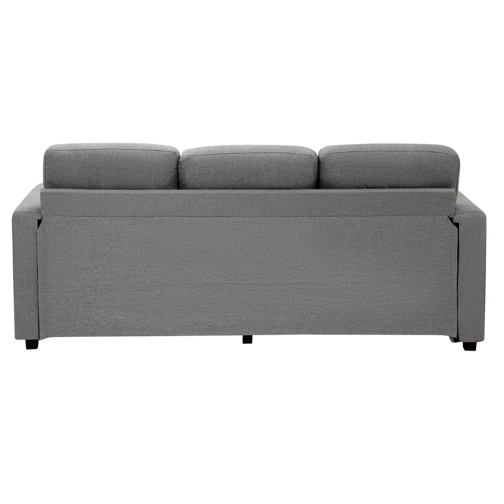 Oikiture Sofa 3 Seater Chaise Modular Couch Drawers Ottoman Fabric-Sofa-PEROZ Accessories