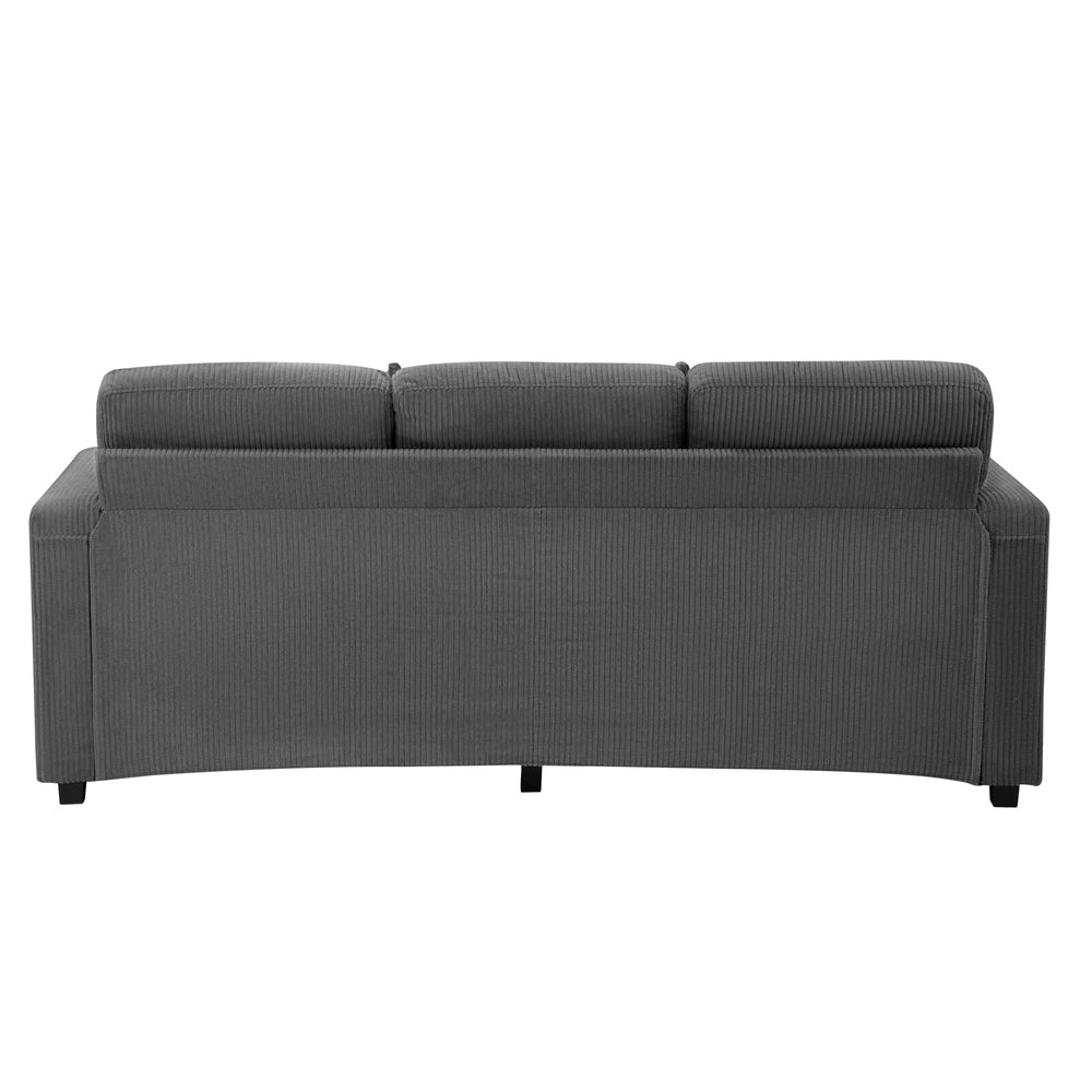 Oikiture 3 Seater Sofa Modular Couch Drawers Ottoman Velvet-Sofa-PEROZ Accessories